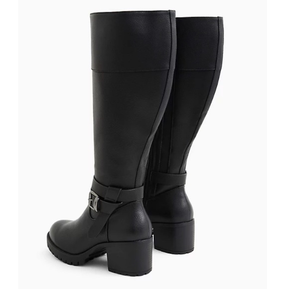 NWT TORRID WW/CALF Lug Sole Buckle Boot - Picture 4 of 11